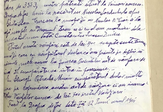 Document de vânzare - Gheorghe Constantinescu