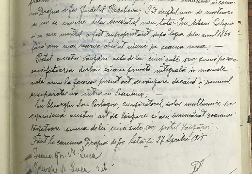 Document de vânzare - Ioana G. N. Luca